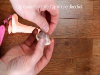 how to put on a condom on a real dick