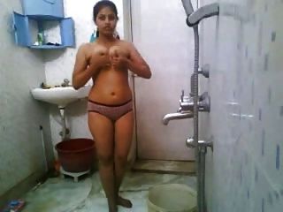 near temple girls bathing nude