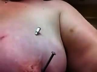 biggest needles through tits